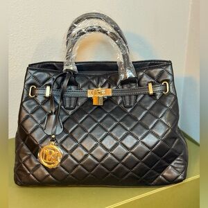 NWT Badgley Mischka Quilted Handbag